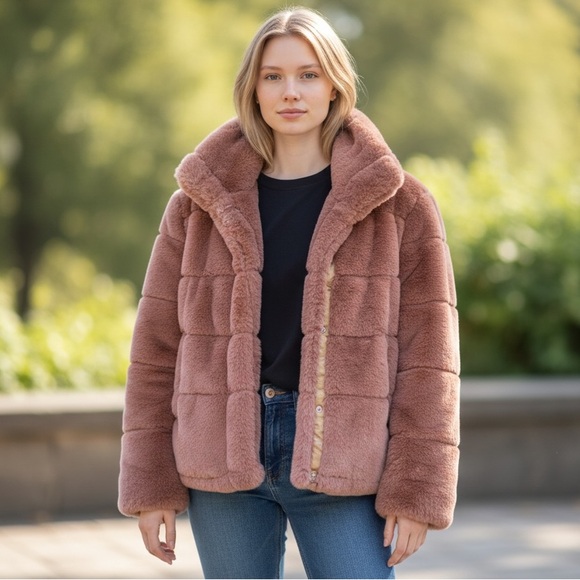 7 For All Mankind Jackets & Blazers - Like New! 7 for All Mankind Plush Brown Faux Fur Jacket. Warm!